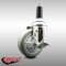 Service Caster 4 Inch 316SS Gray Polyurethane Swivel 1-1/8 Inch Expanding Stem Caster Brake SCC-SS316EX20S414-PPUB-TLB-118 - alternate 4